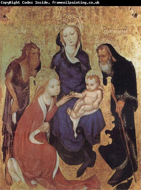 ALTICHIERO da Zevio The Mystic Marriage of St Catherine